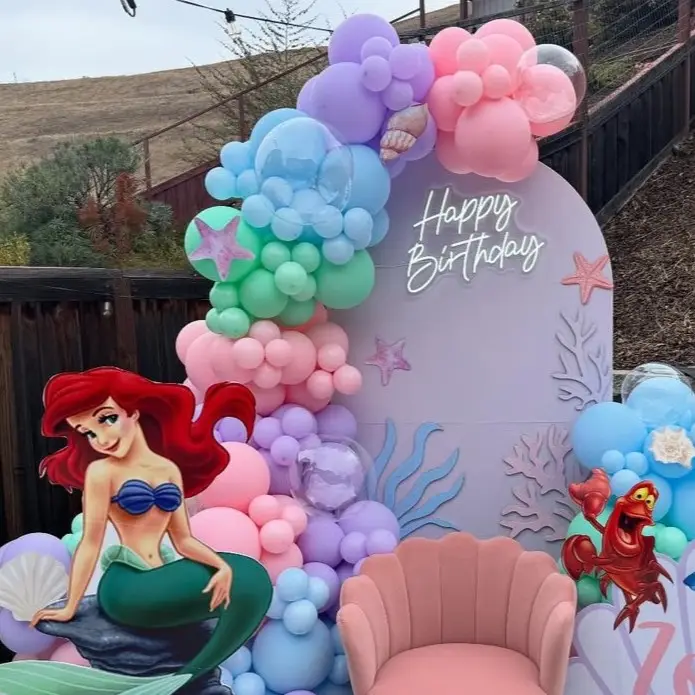 Kids Mermaid Birthday Decoration