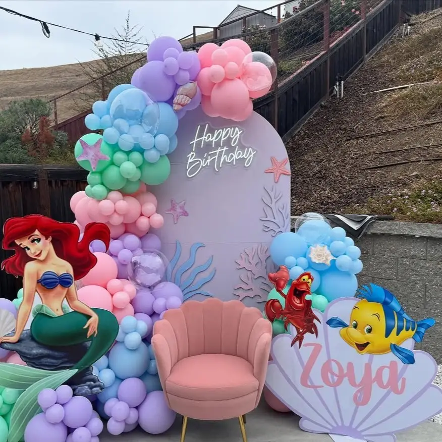 Kids Mermaid Birthday Decoration