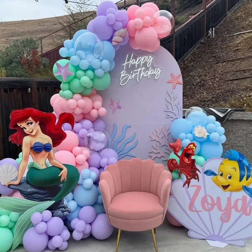 Kids Mermaid Birthday Decoration