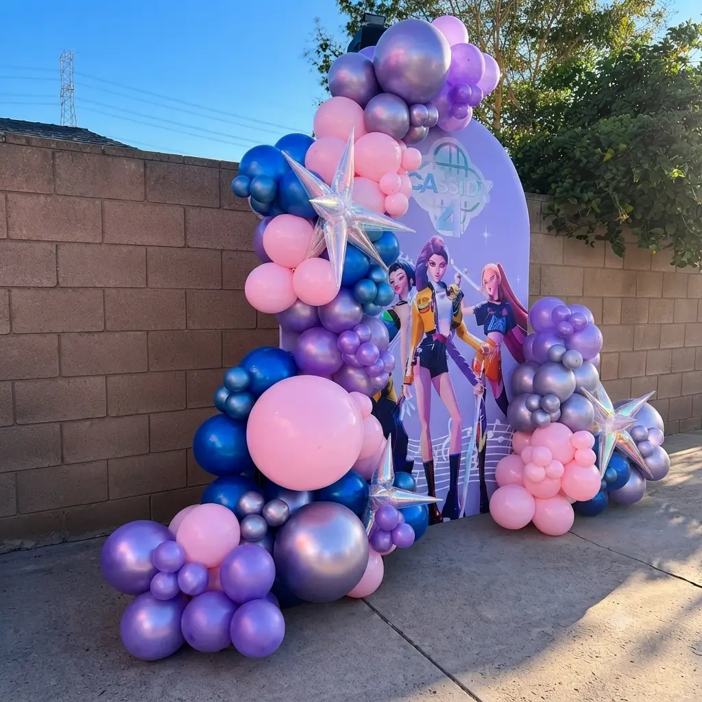 KPop Theme Balloon Backdrop