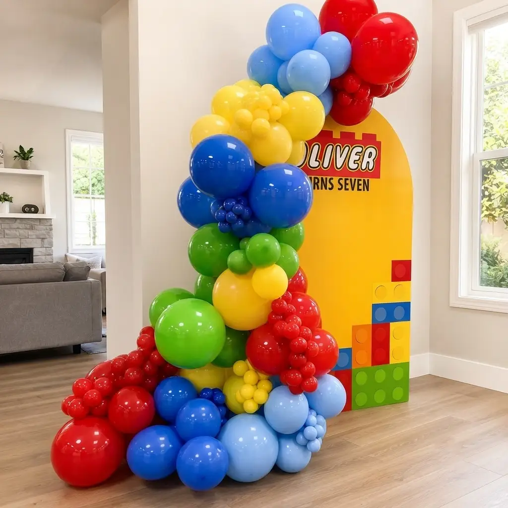 Lego Theme Birthday Backdrop