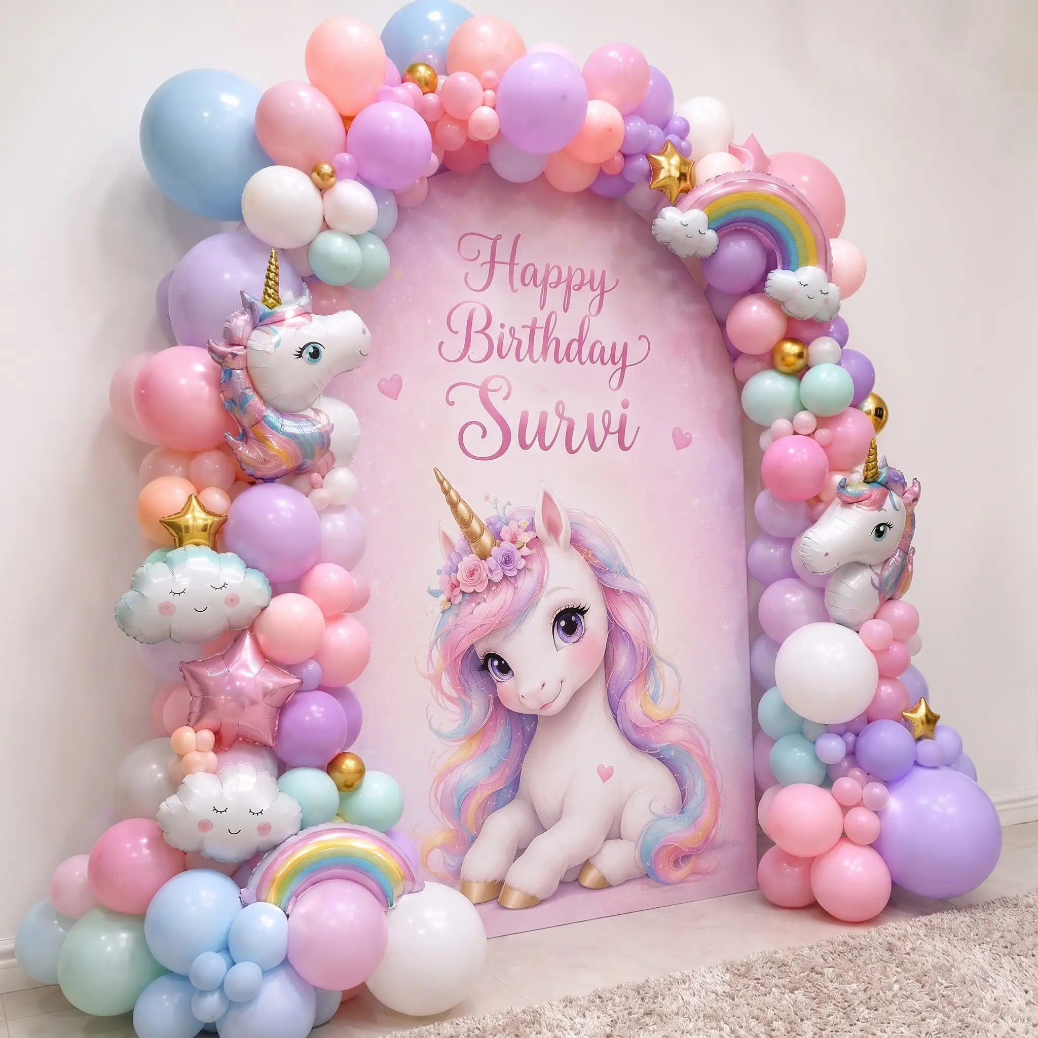 Magical Unicorn Balloon Decoration in Sharjah