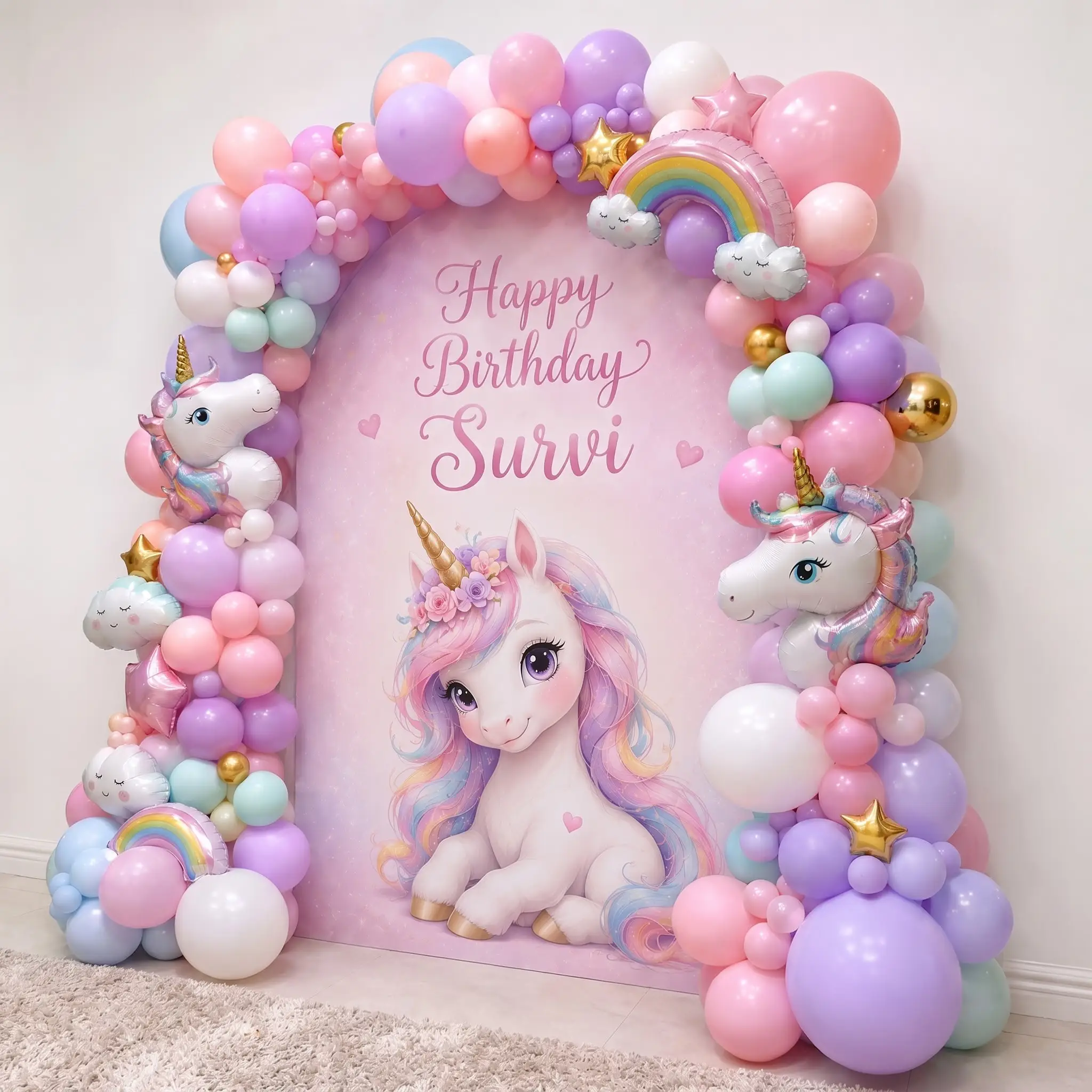 Magical Unicorn Balloon Decoration in Sharjah