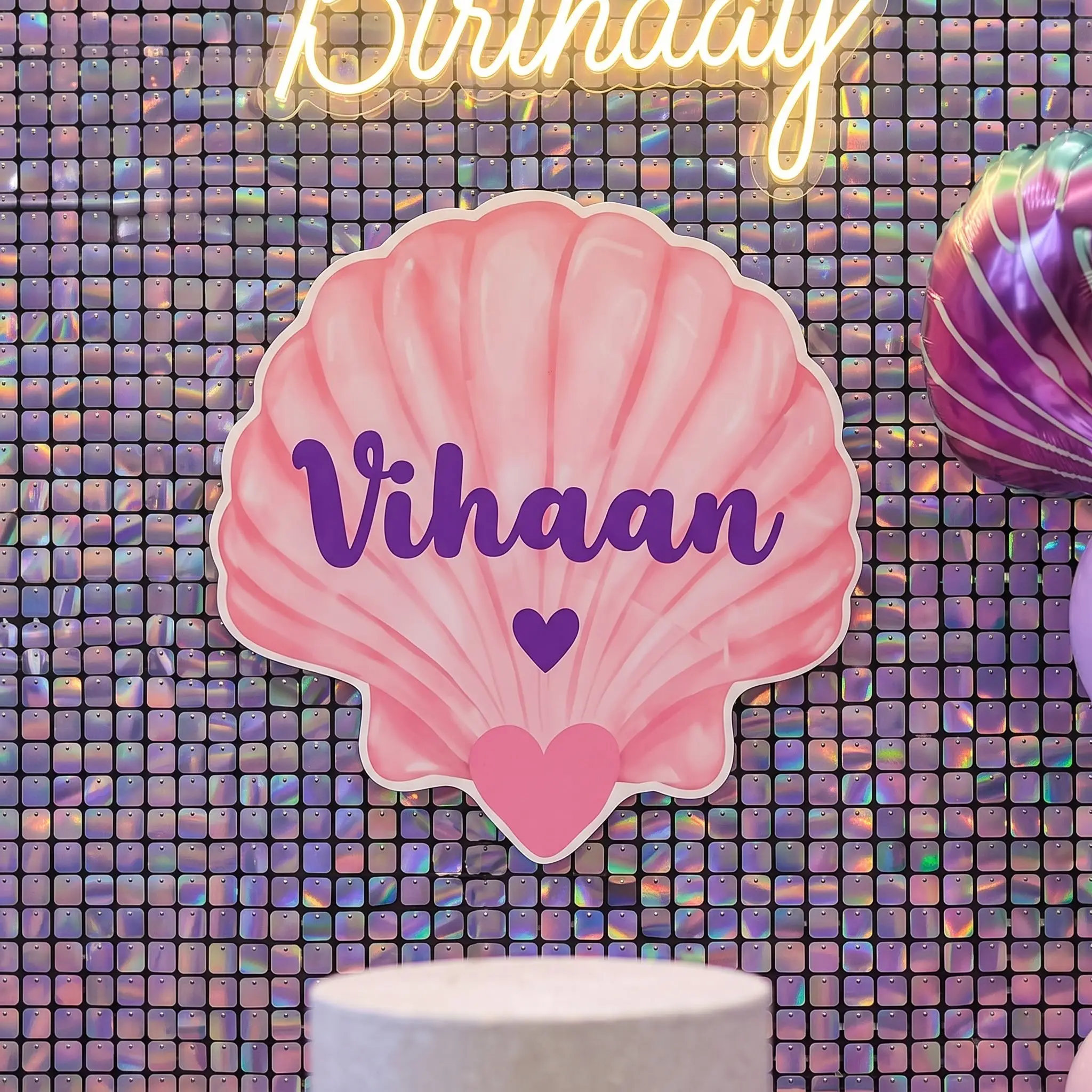 Mermaid Birthday Party Setup
