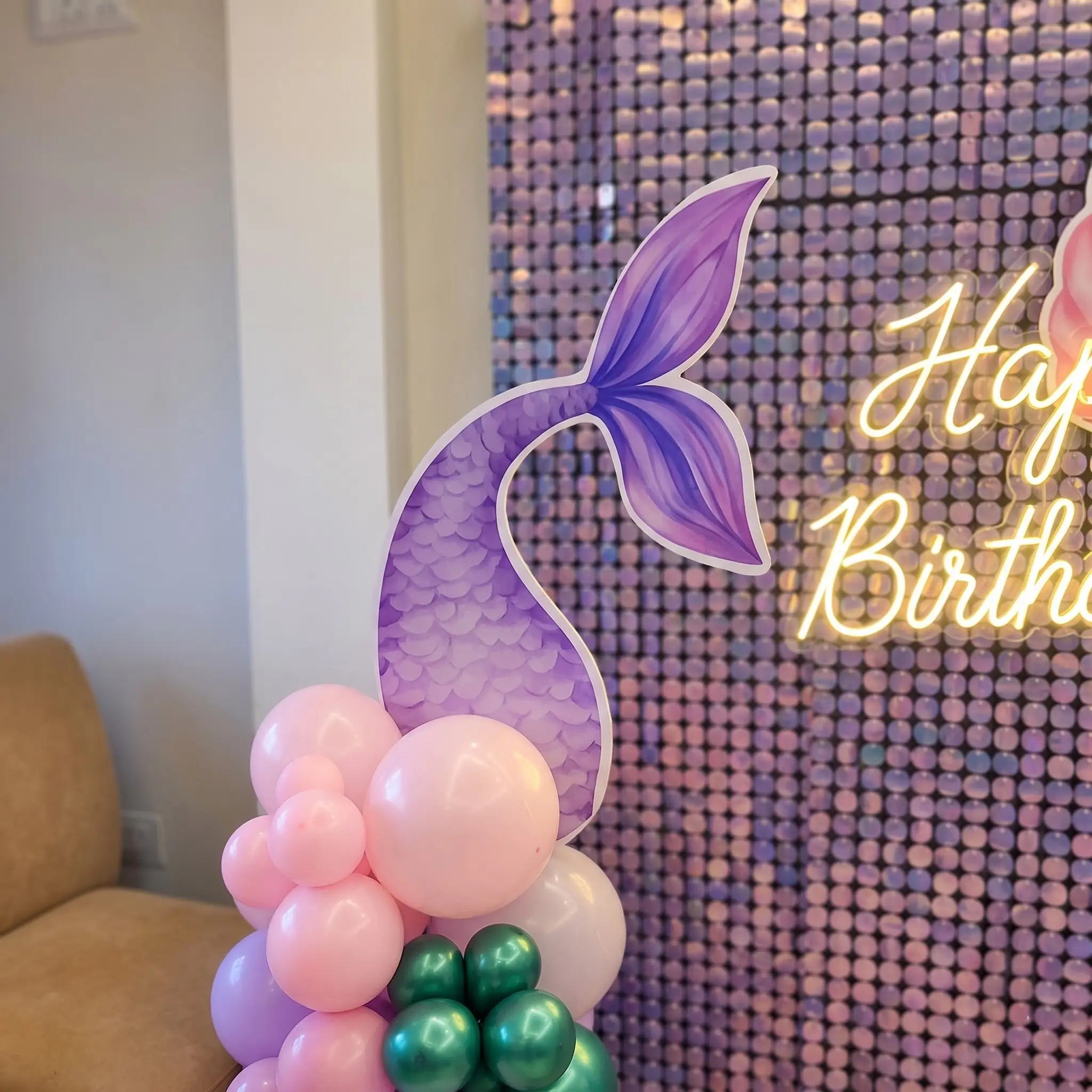 Mermaid Birthday Party Setup
