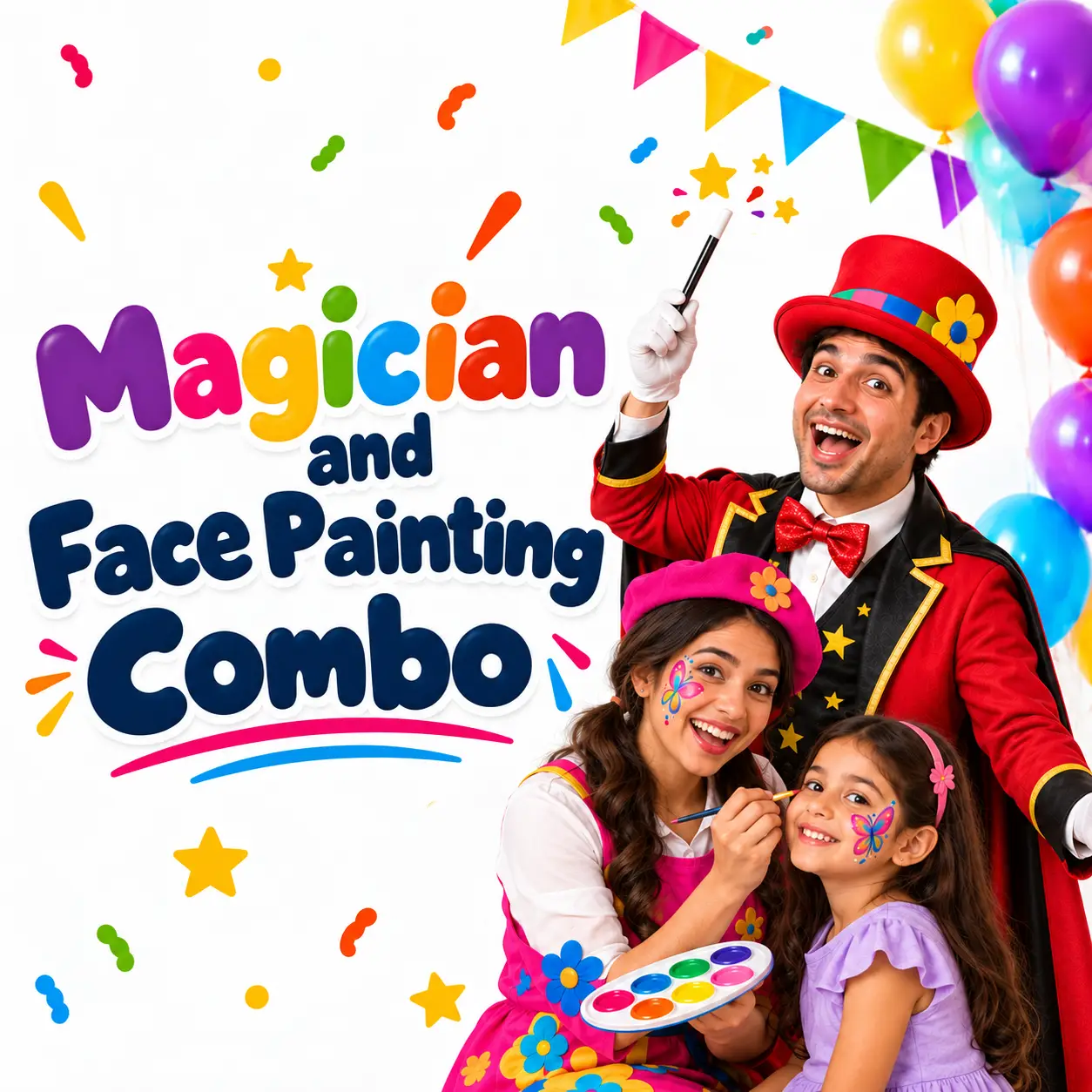 Birthday Special Magician & Face Painting Combo
