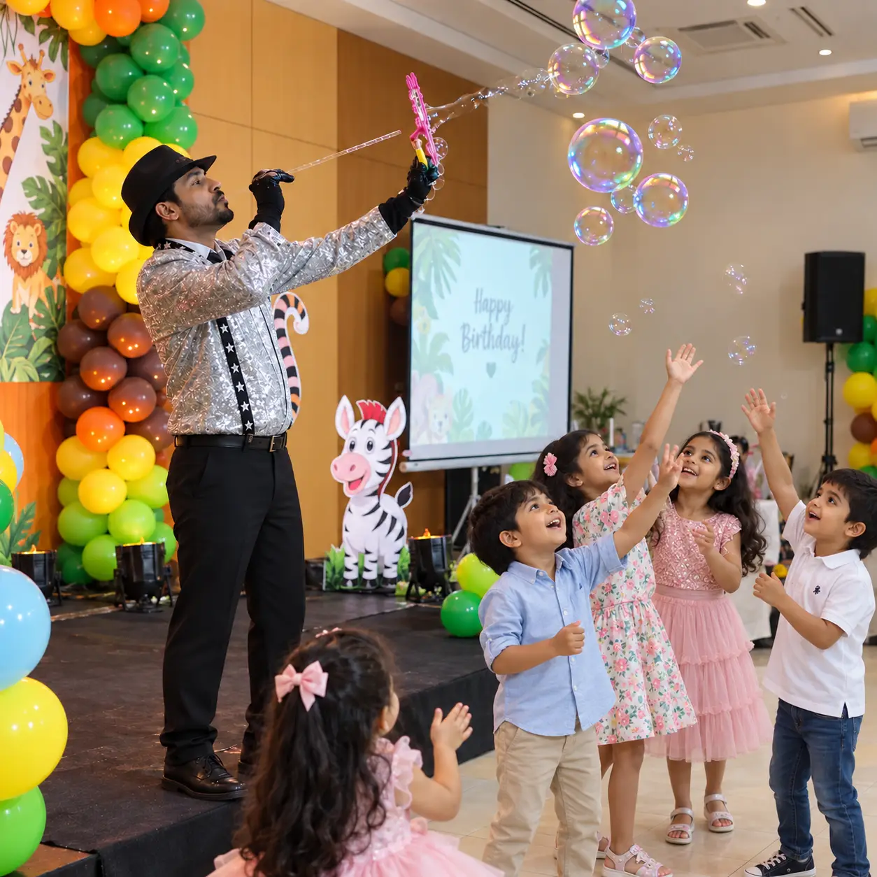 Kids Birthday Special Bubble Show with Magician