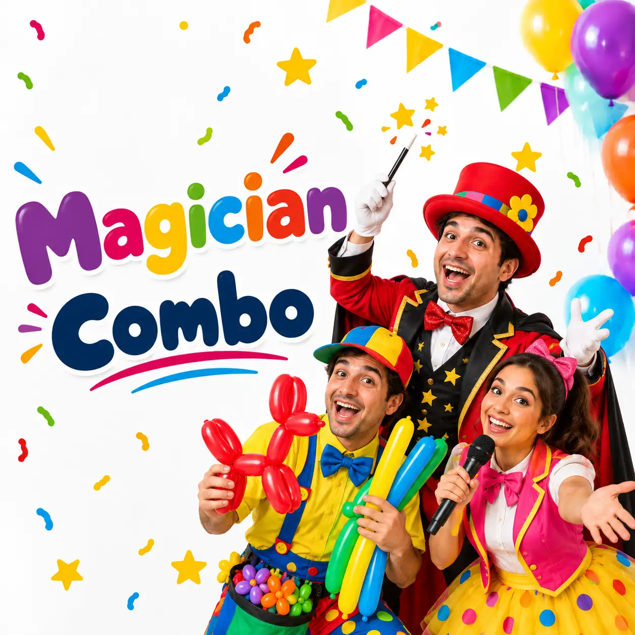 Magician Combo for Kids Birthday Celebration