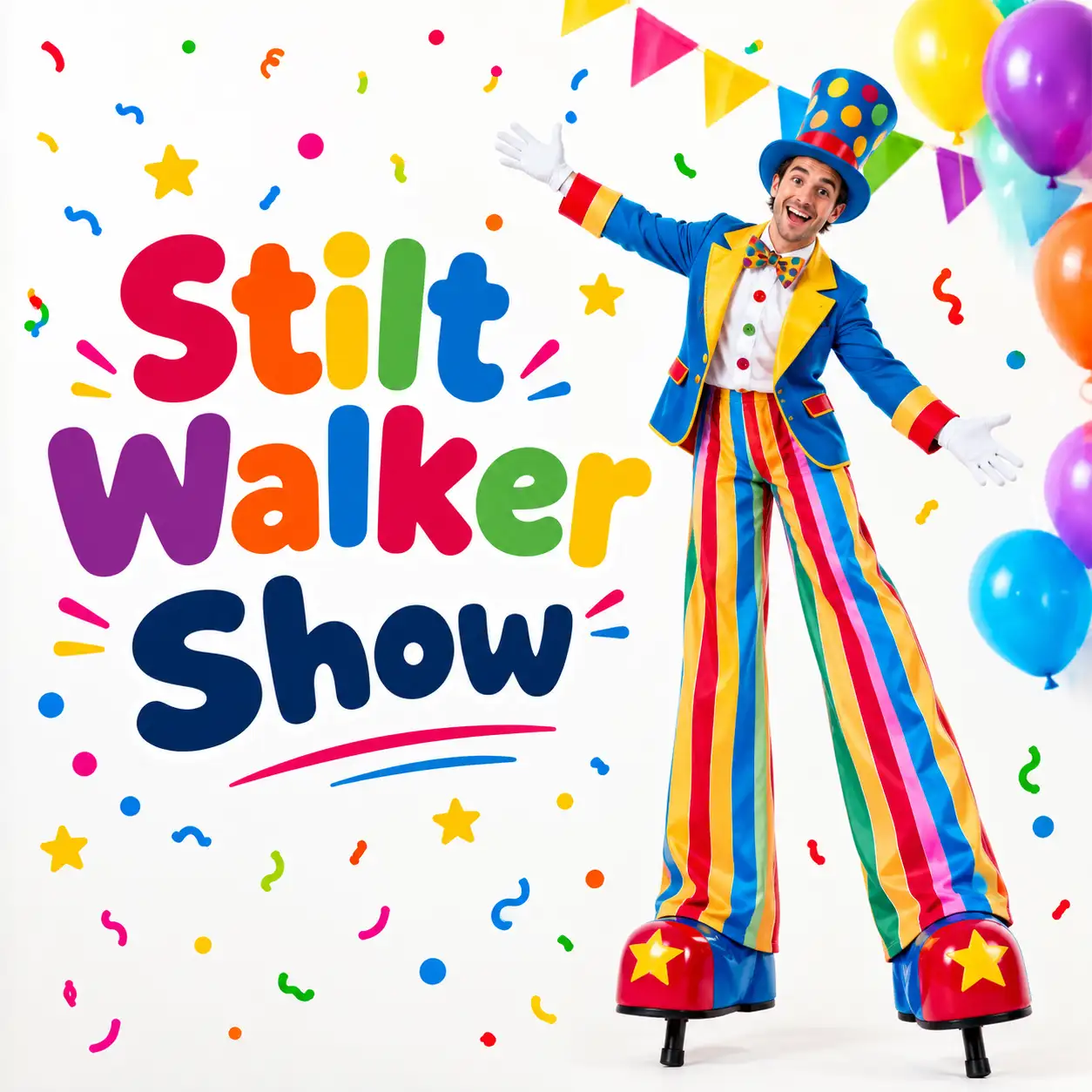 Professional Stilt Walker for Birthday Party