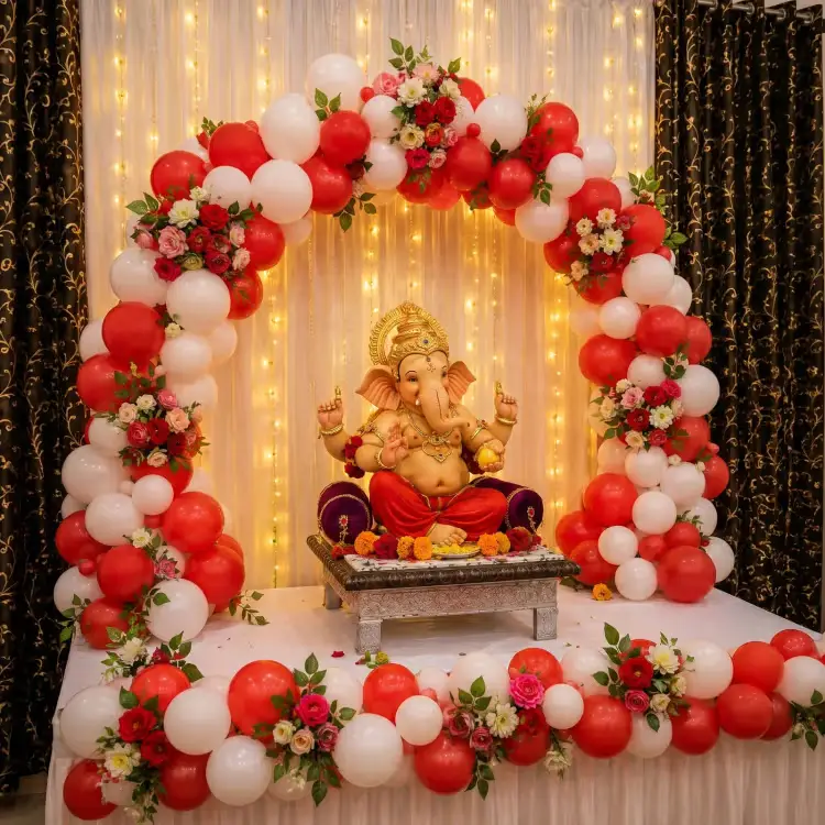 Ganpati Balloon Arch