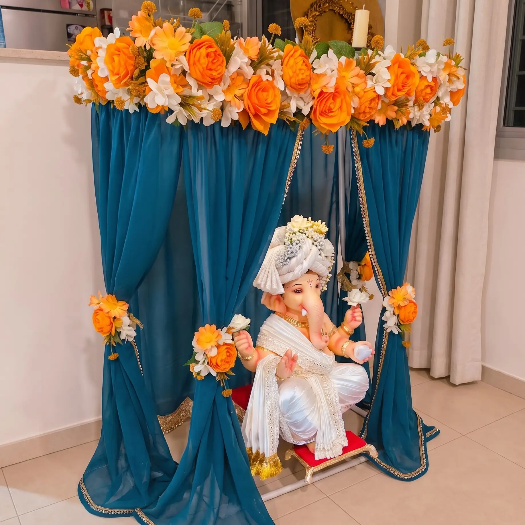 Home Ganpati Mandap Decoration Kit