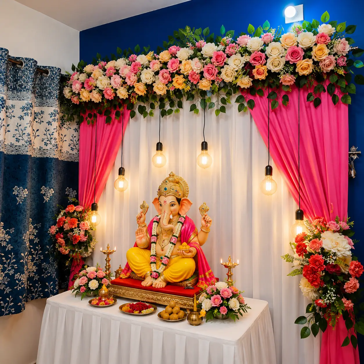 Traditional Ganpati Decoration