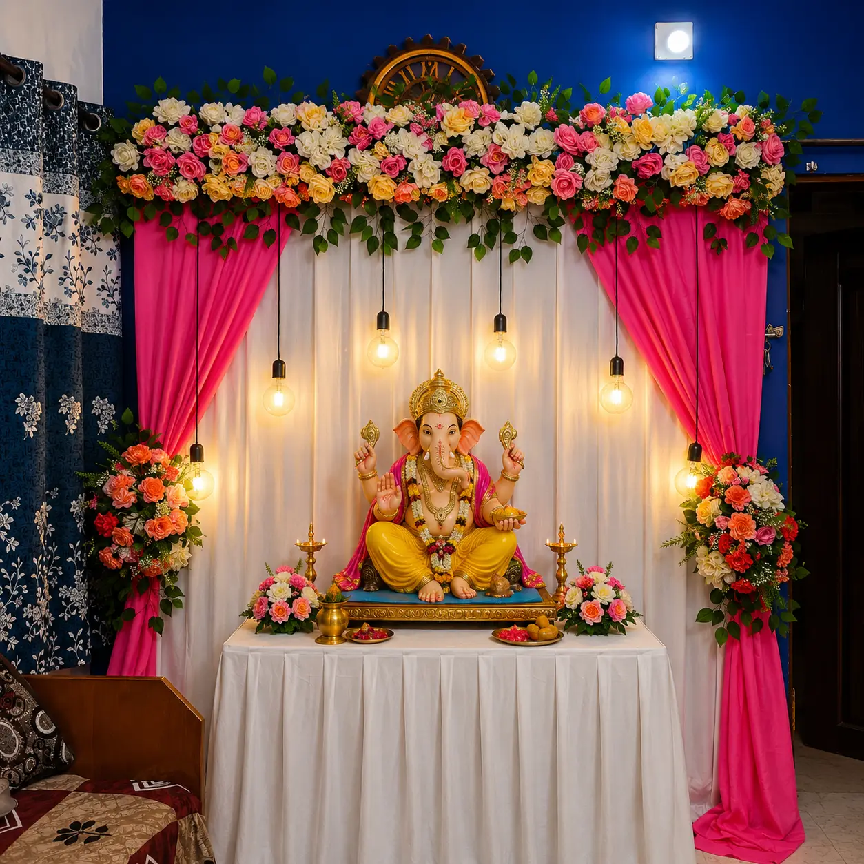 Traditional Ganpati Decoration