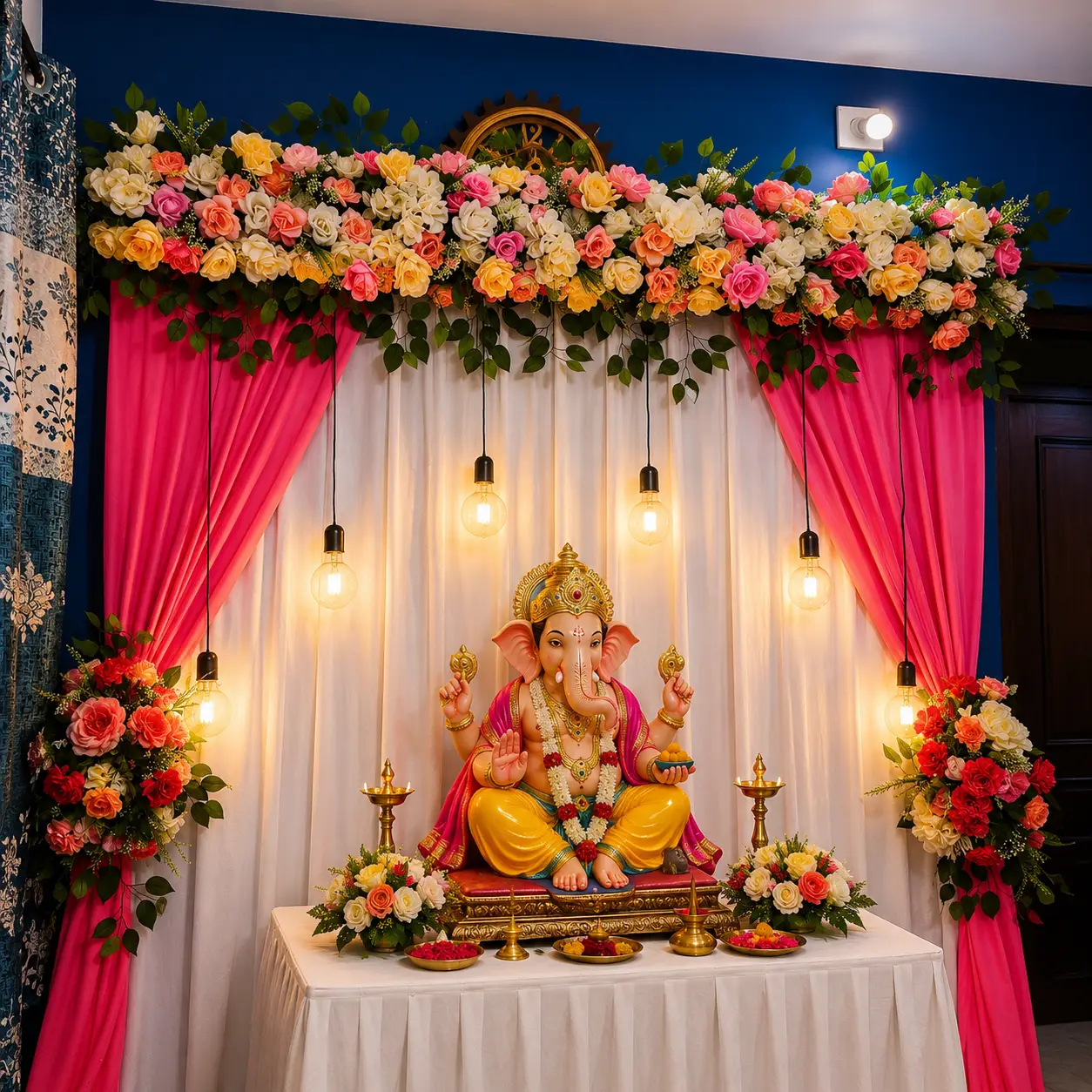 Traditional Ganpati Decoration