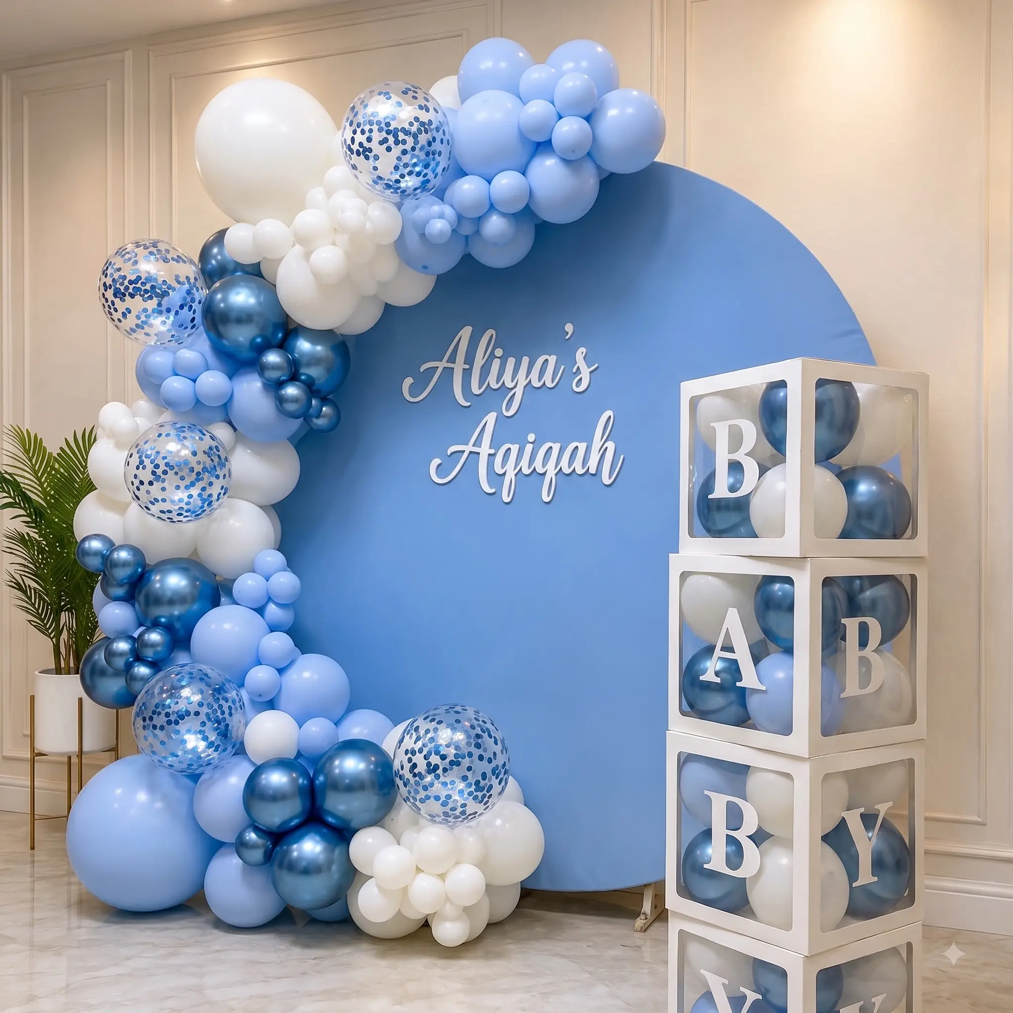 Aqiqah Ring Backdrop Decoration – photo 2