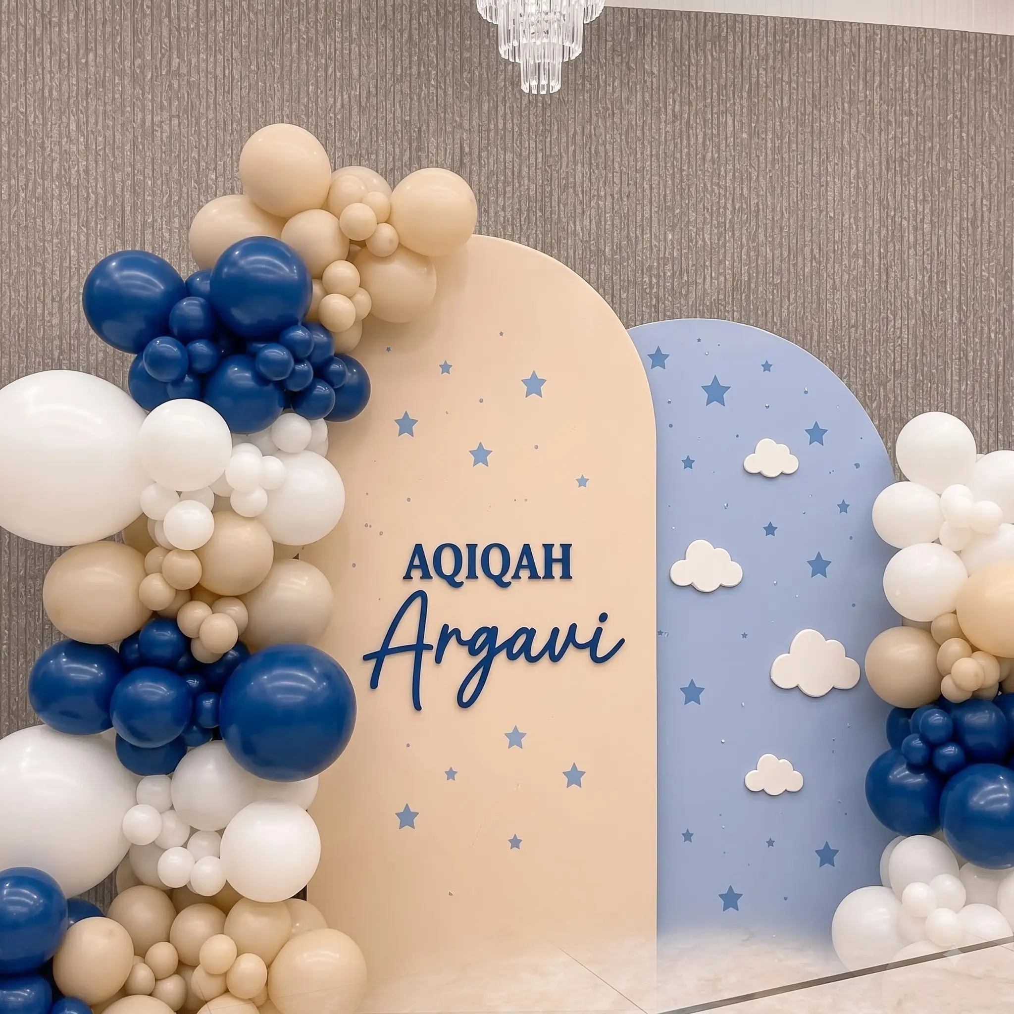 Baby Aqiqah Backdrop Decoration