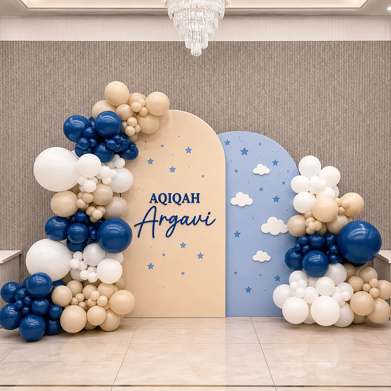 Baby Aqiqah Backdrop Decoration