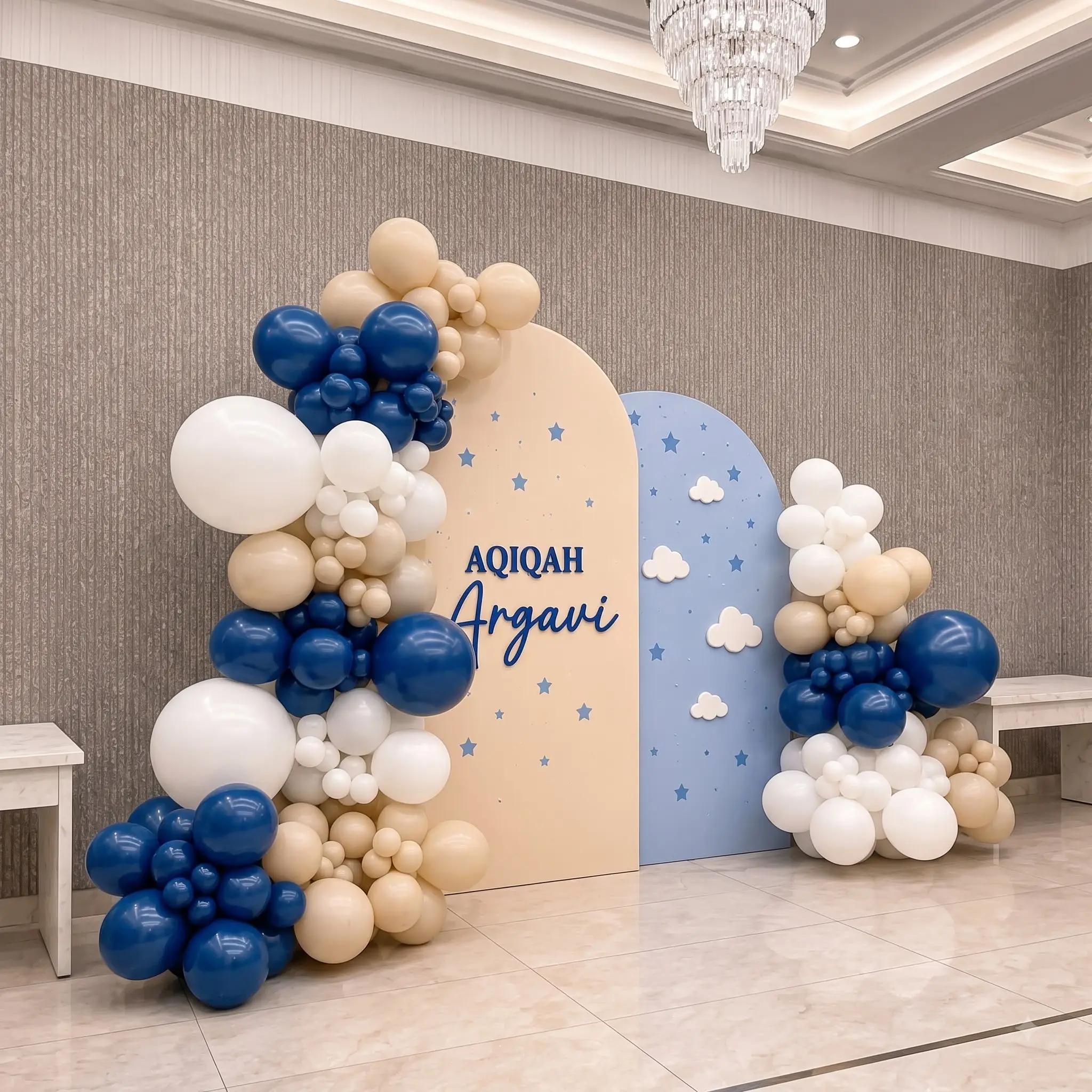 Baby Aqiqah Backdrop Decoration