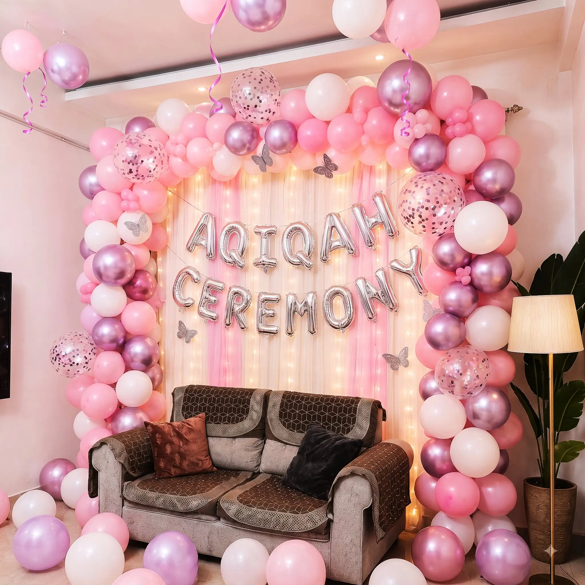 Baby Aqiqah Ceremony Wall Decoration