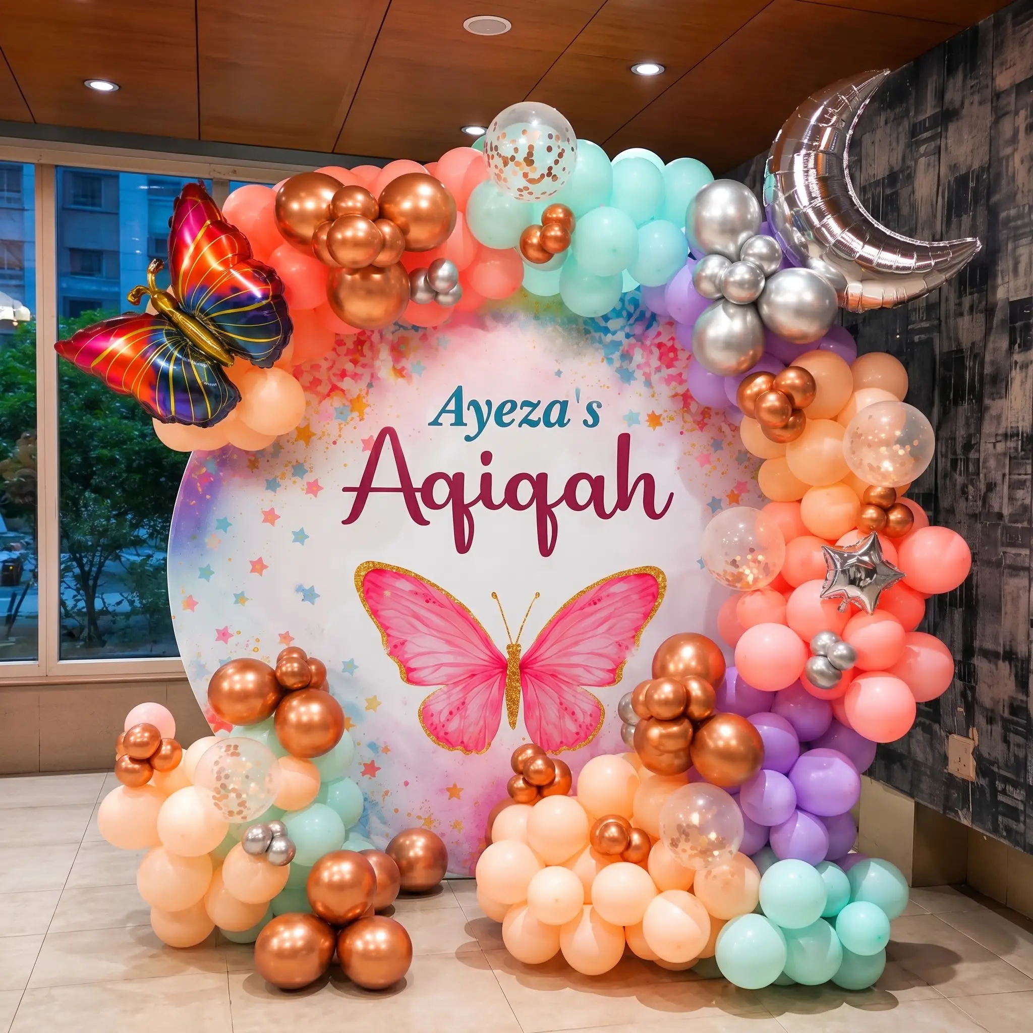 Customized Aqiqah Ceremony Ring Decoration
