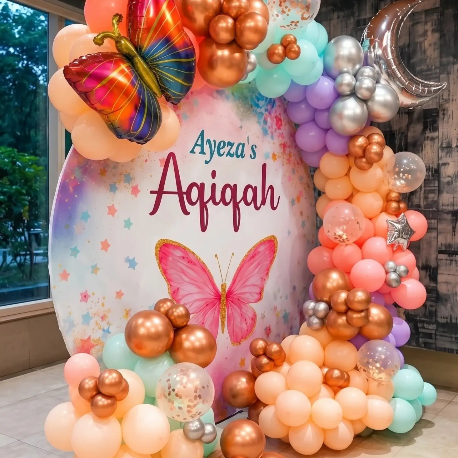 Customized Aqiqah Ceremony Ring Decoration