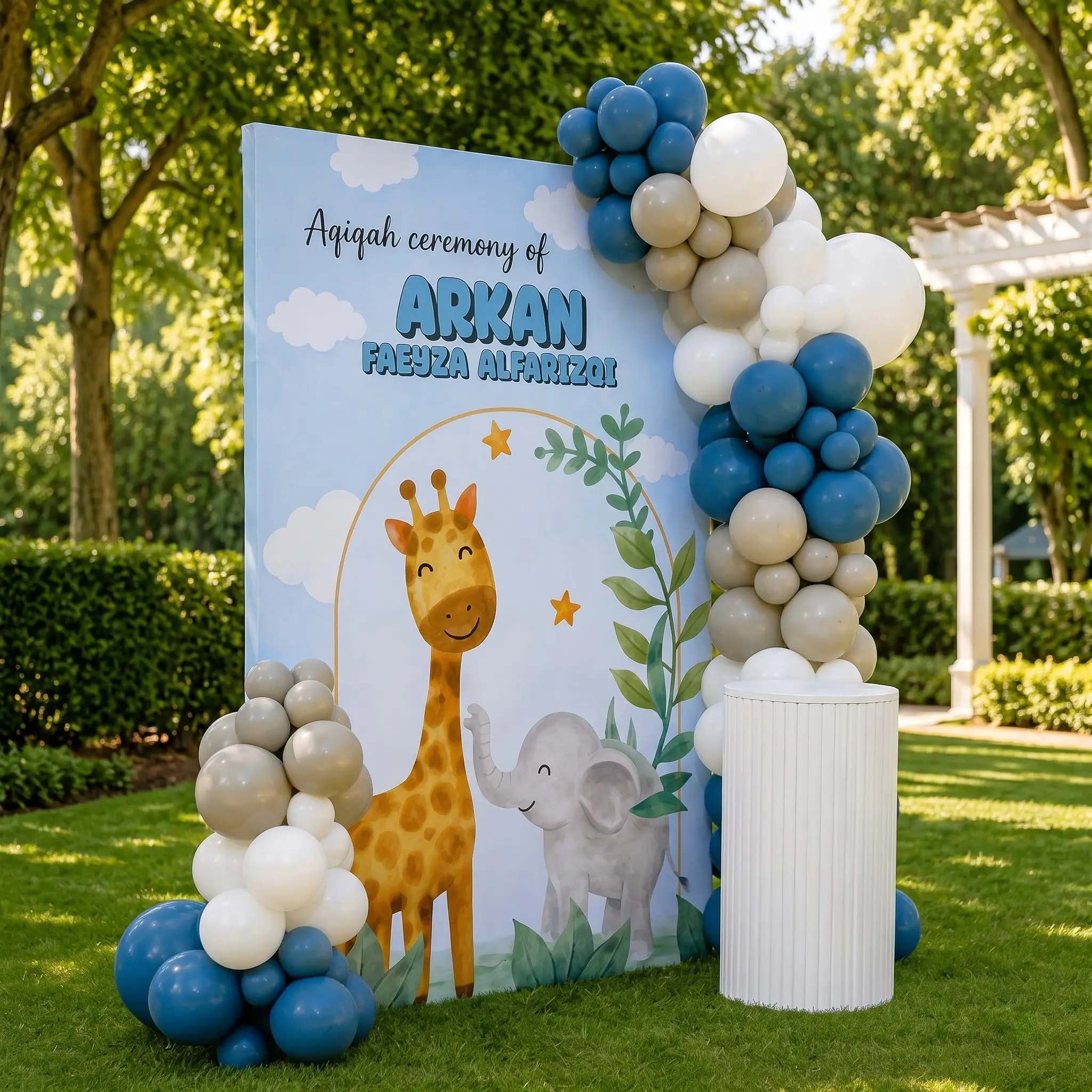 Cute Animal Theme Aqiqah Ceremony Decoration