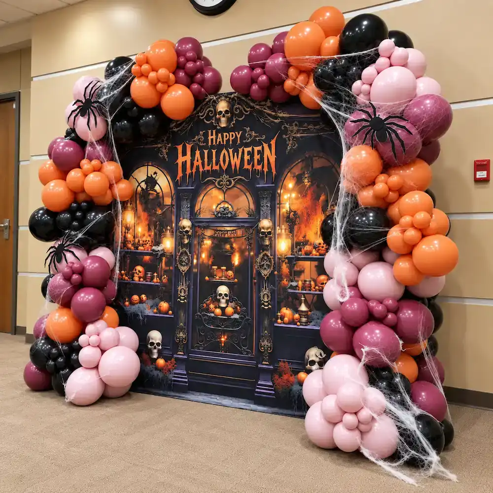 Halloween Balloon Arch Decor at Home