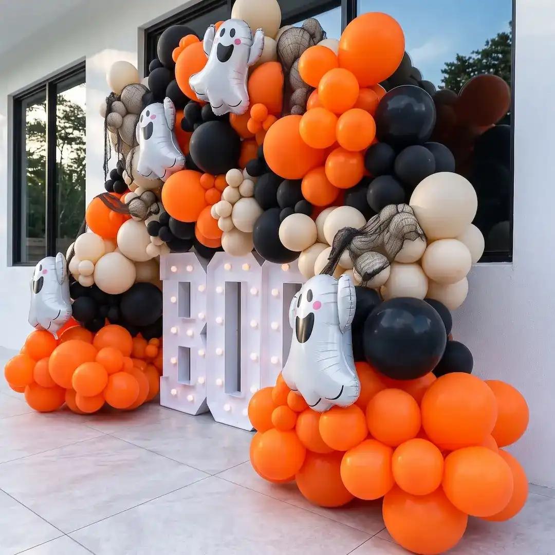 Halloween Boo Balloon Arch Decoration