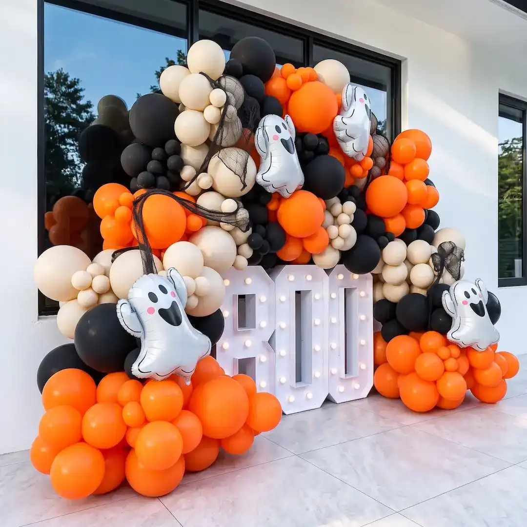 Halloween Boo Balloon Arch Decoration