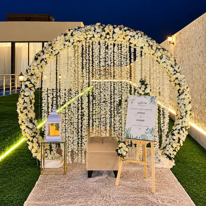 Elegant Ring Flower Decoration for Nikkah