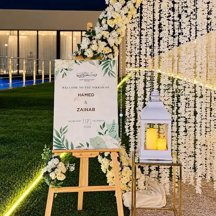 Elegant Ring Flower Decoration for Nikkah