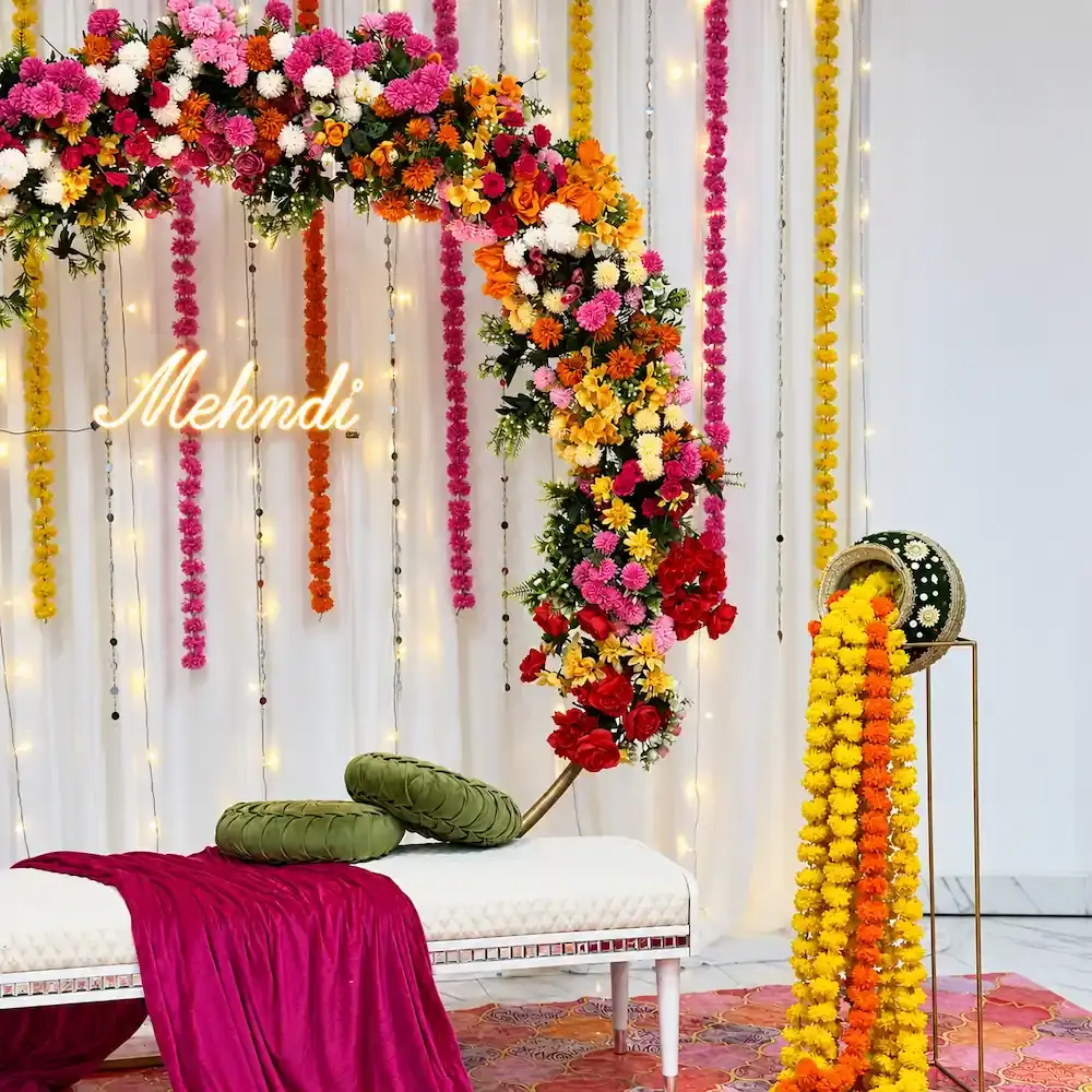 Flower Ring Decoration for Mehndi
