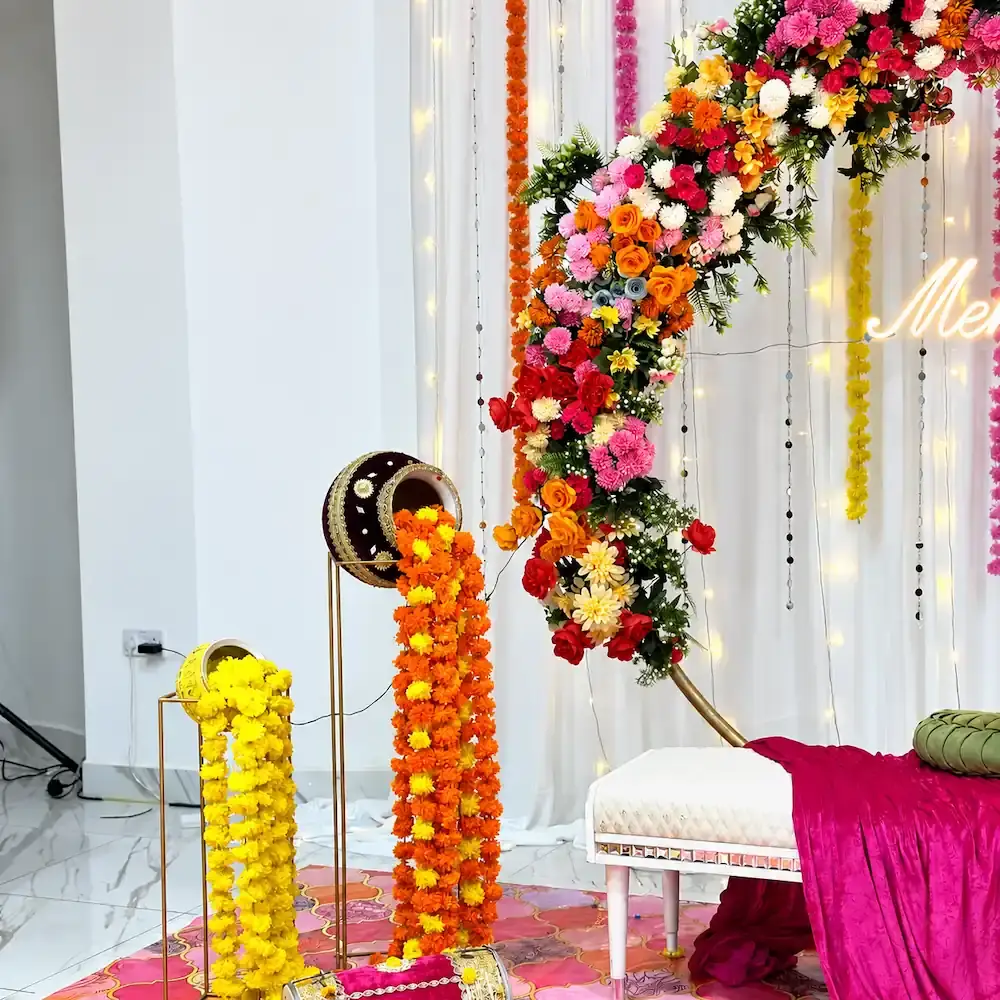 Flower Ring Decoration for Mehndi
