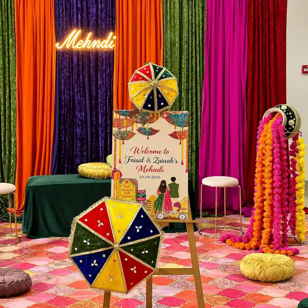 Mehendi Backdrop Decoration