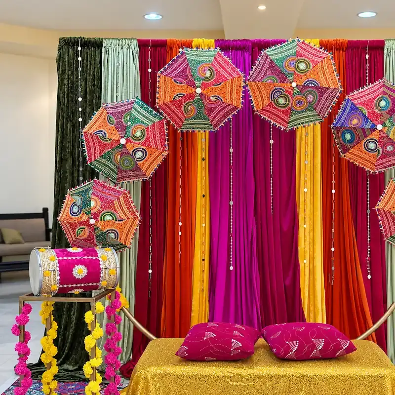 Umbrella Theme Mahndi Decoration
