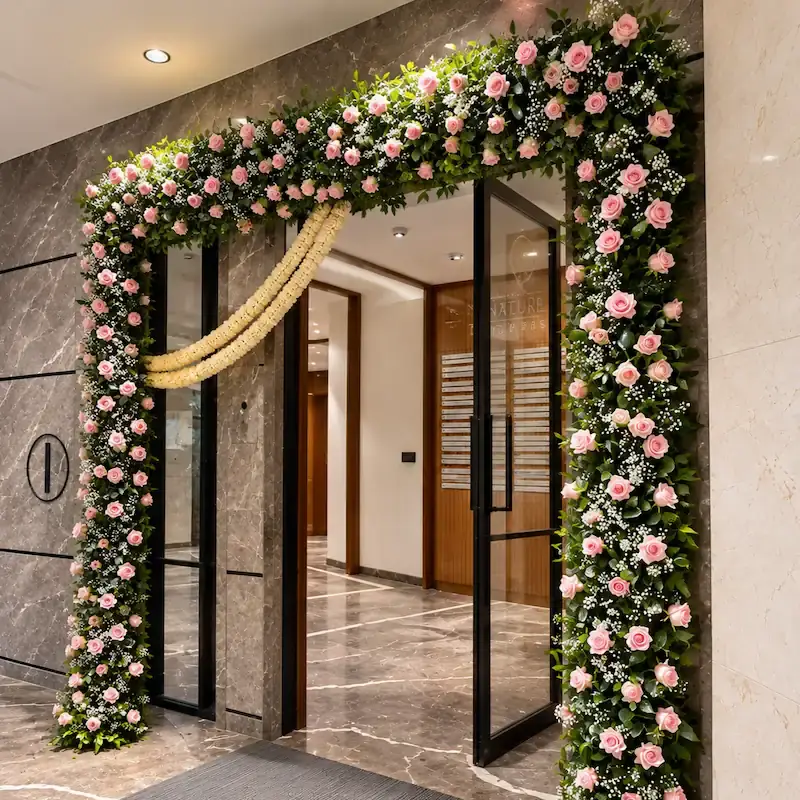 Diwali Entrance Arch Flower Decoration