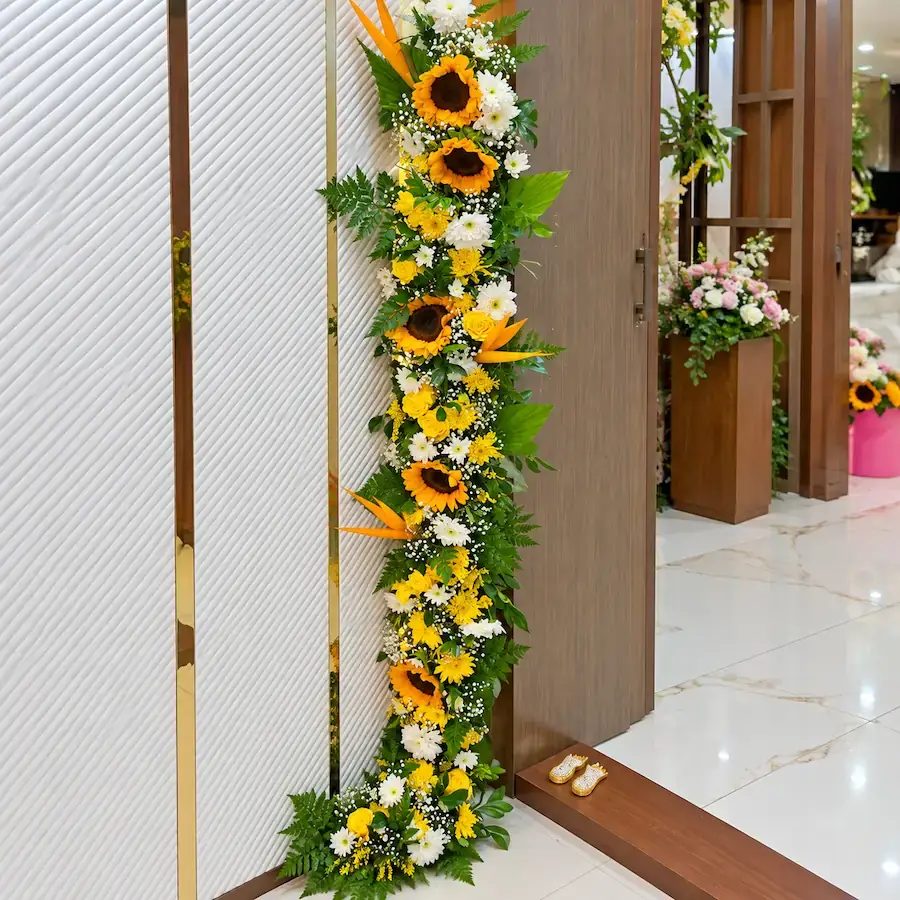 Flower Gate Decor for Diwali Celebration