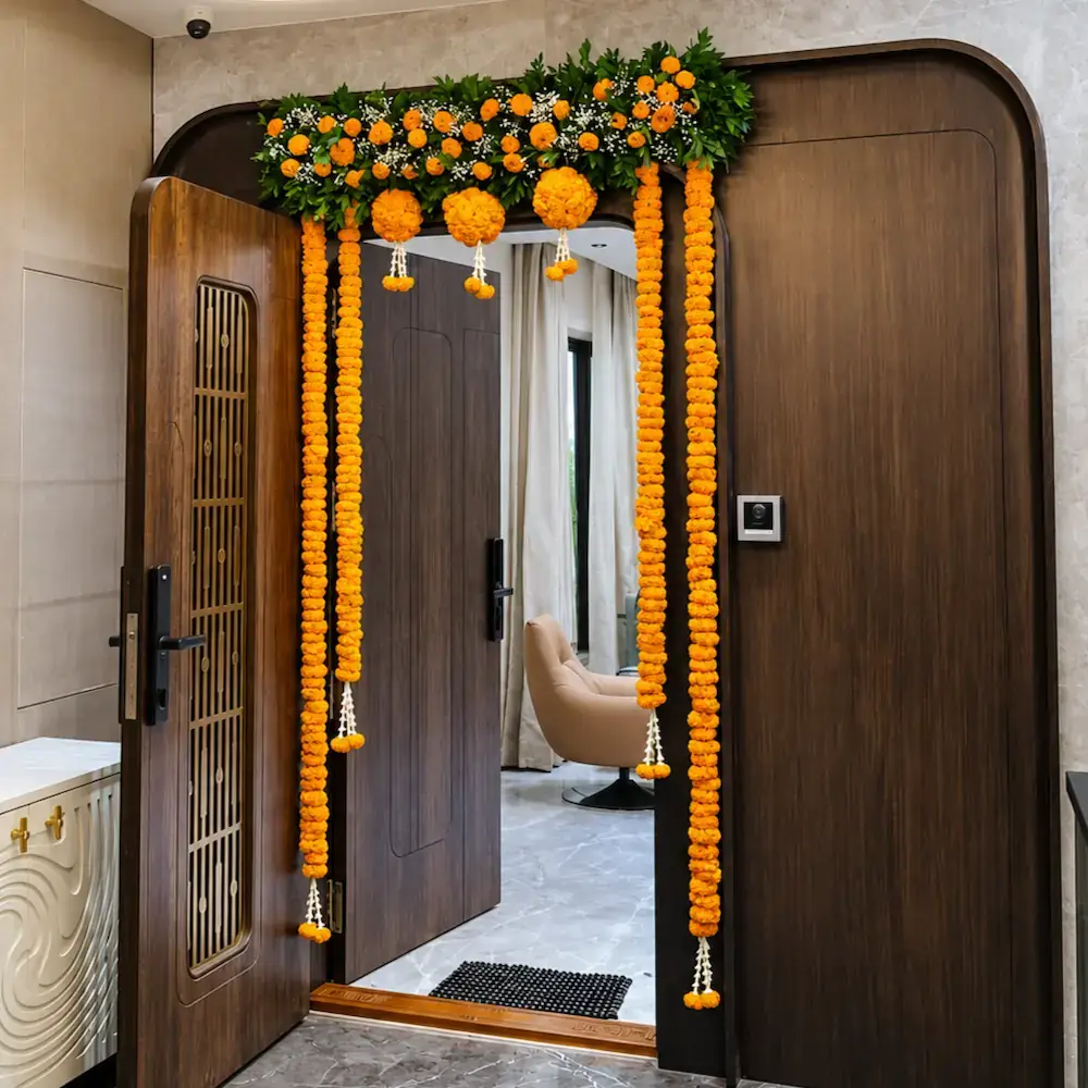 Marigold Gate Decor for Deepavali