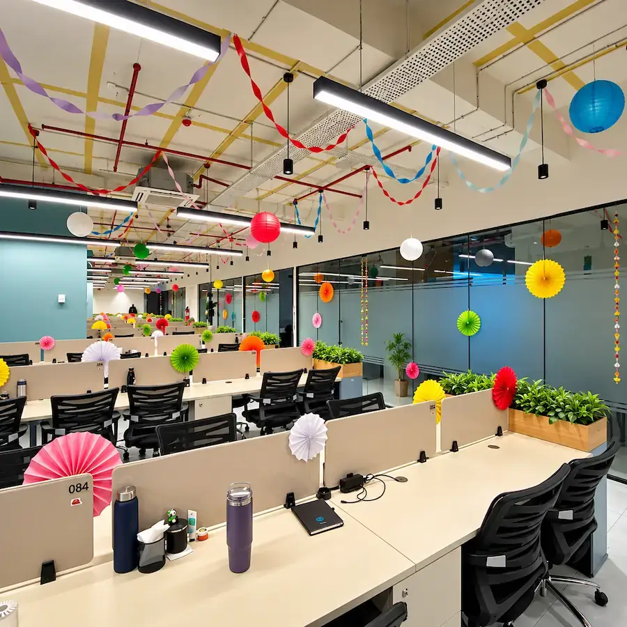 Simple Office Decoration for diwali