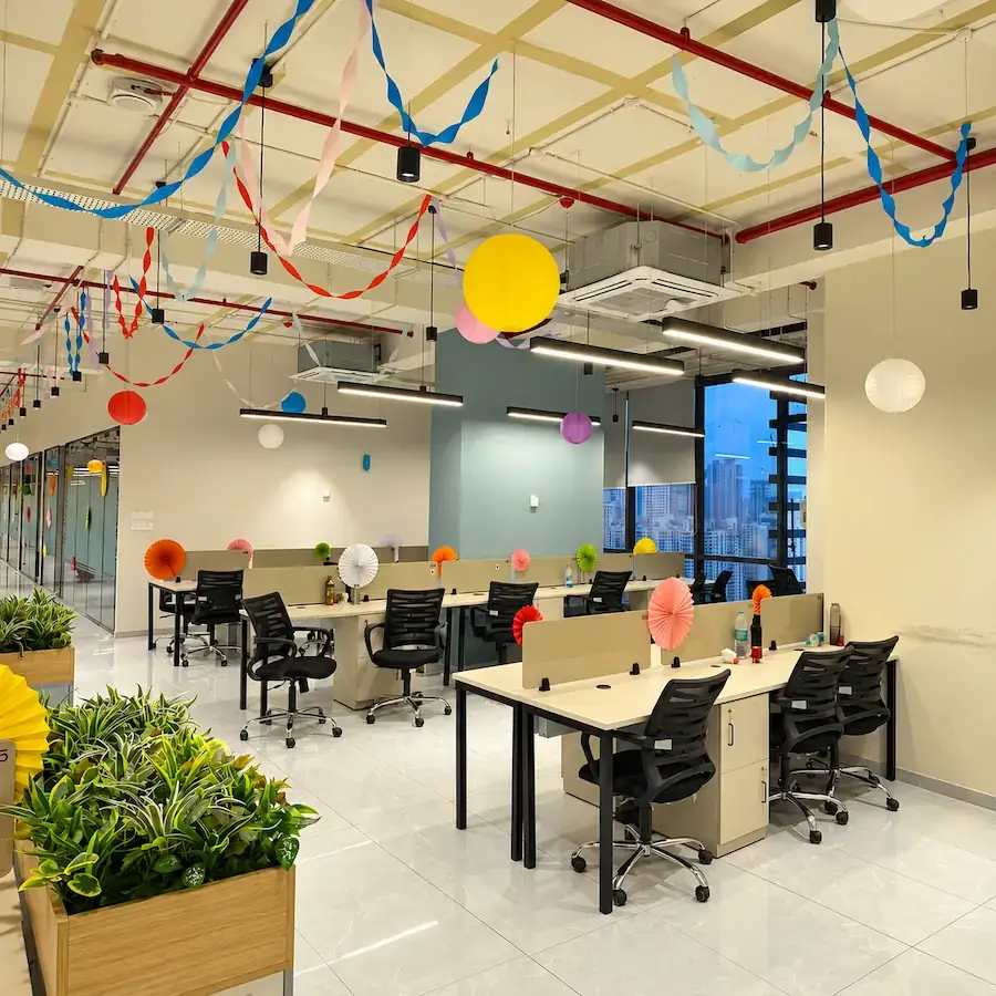Simple Office Decoration for diwali