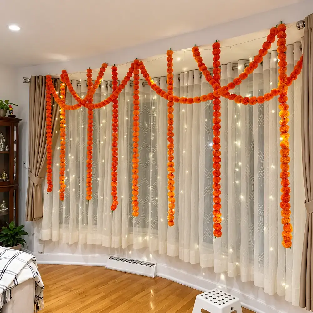 Traditional Flower Decoration for Diwali