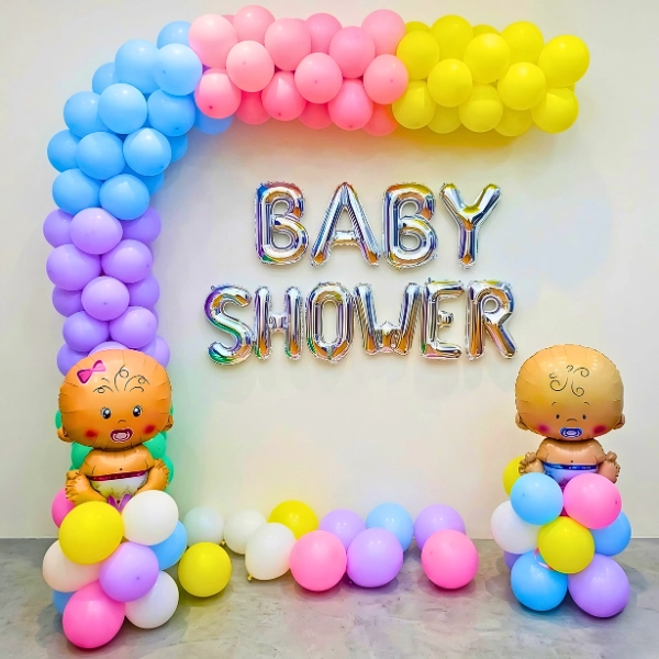 Simple Balloon Arch for Baby Shower in UAE