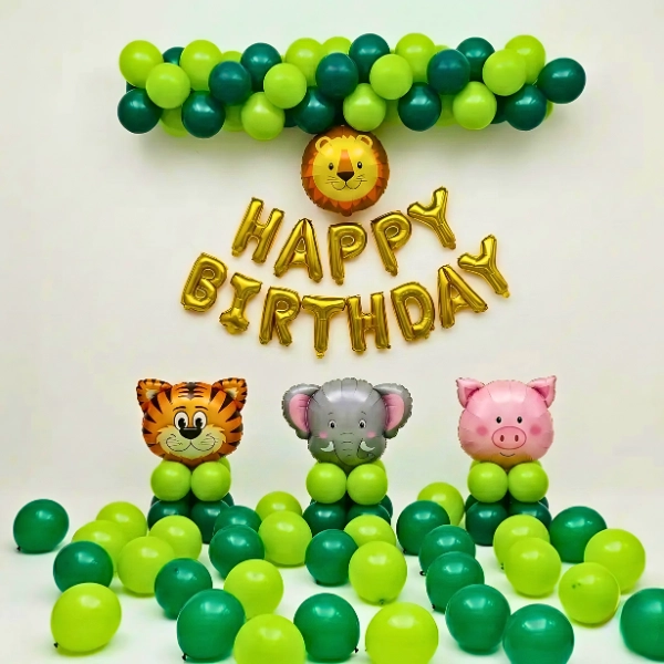Cute Animal Theme Birthday setup in UAE