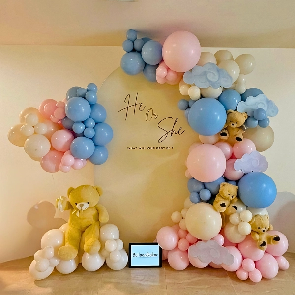 Premium Baby Shower Teddy Theme Balloon Decoration in UAE