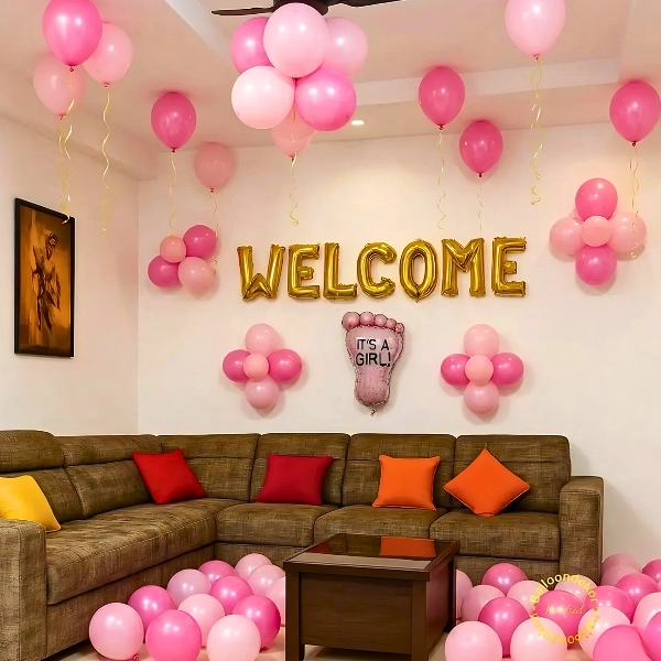Balloon decoration setup — photo 1