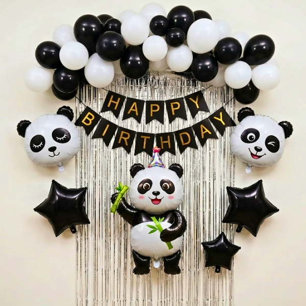 Cute Panda Theme Balloon Decor in UAE