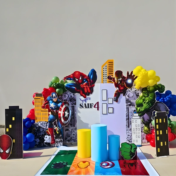 Avengers Theme Birthday Decoration in UAE