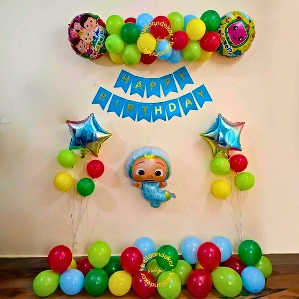Basic Cocomelon Theme Birthday Setup in UAE