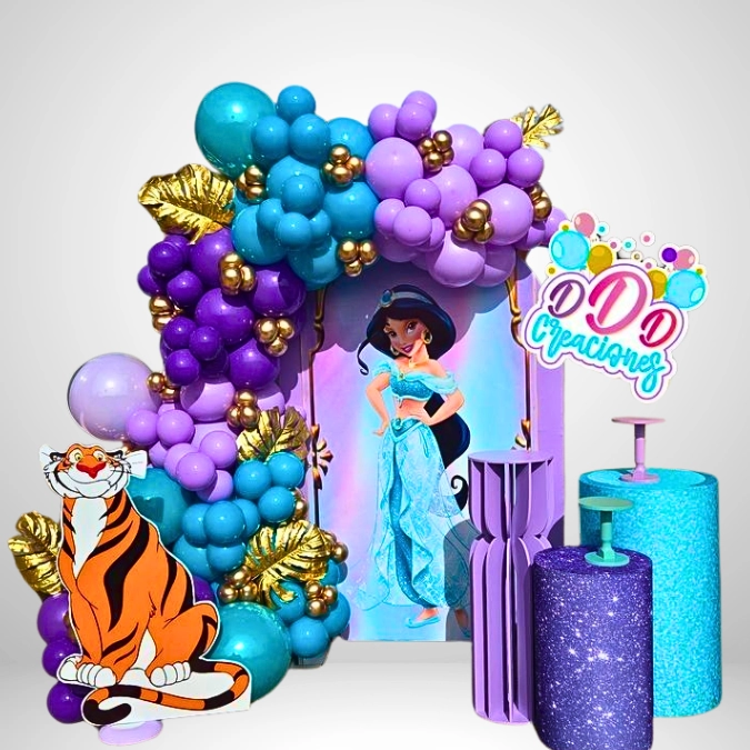 Arabian Nights Royal Kids Birthday Decoration Setup