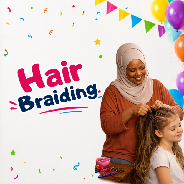 Hair Braiding Artist for Kids Birthday Party in UAE